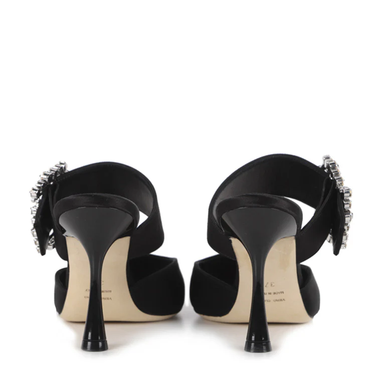 Mules Alena | Raso | Nero