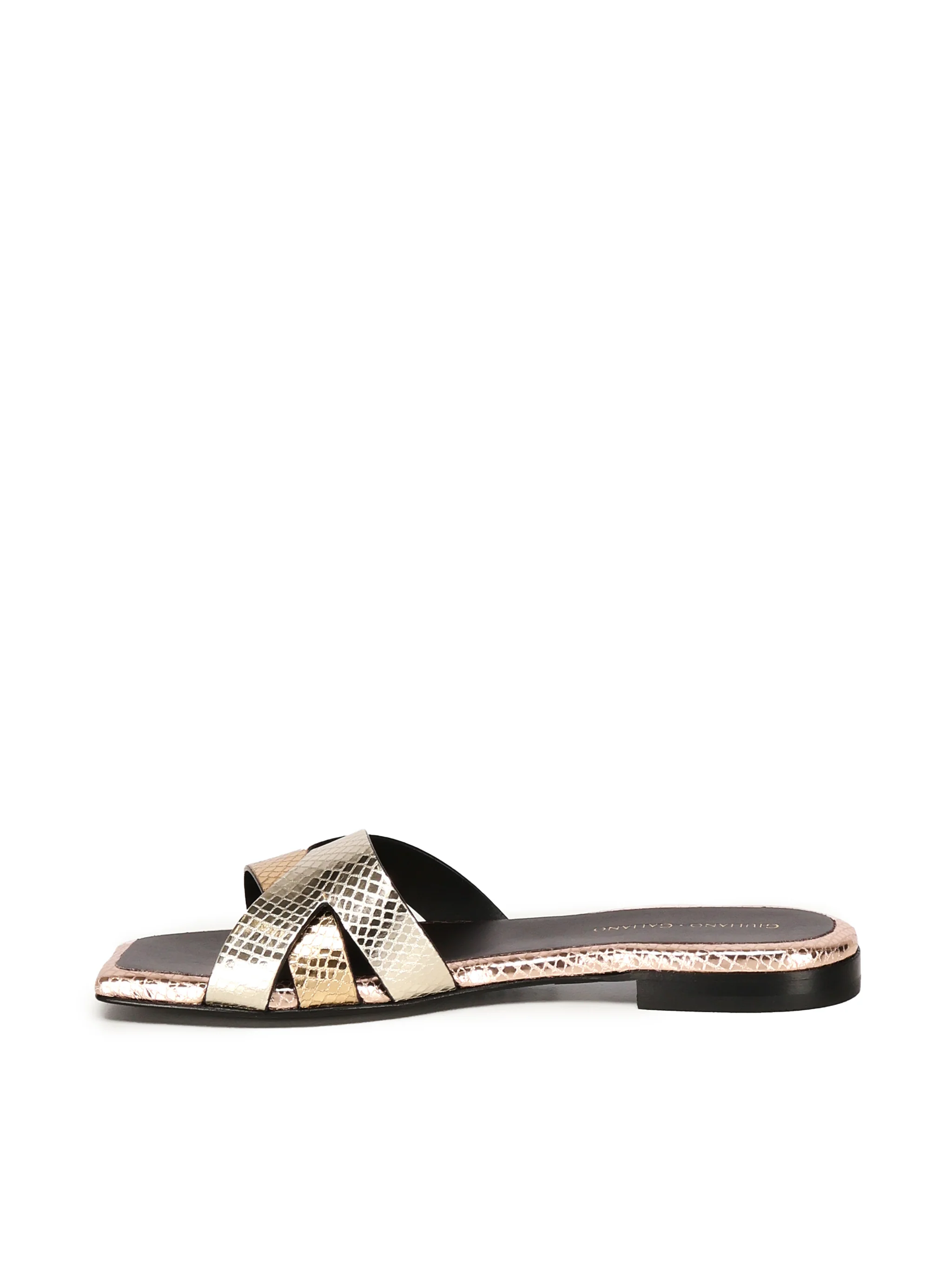 Miryam Flat Sandals | Platinum