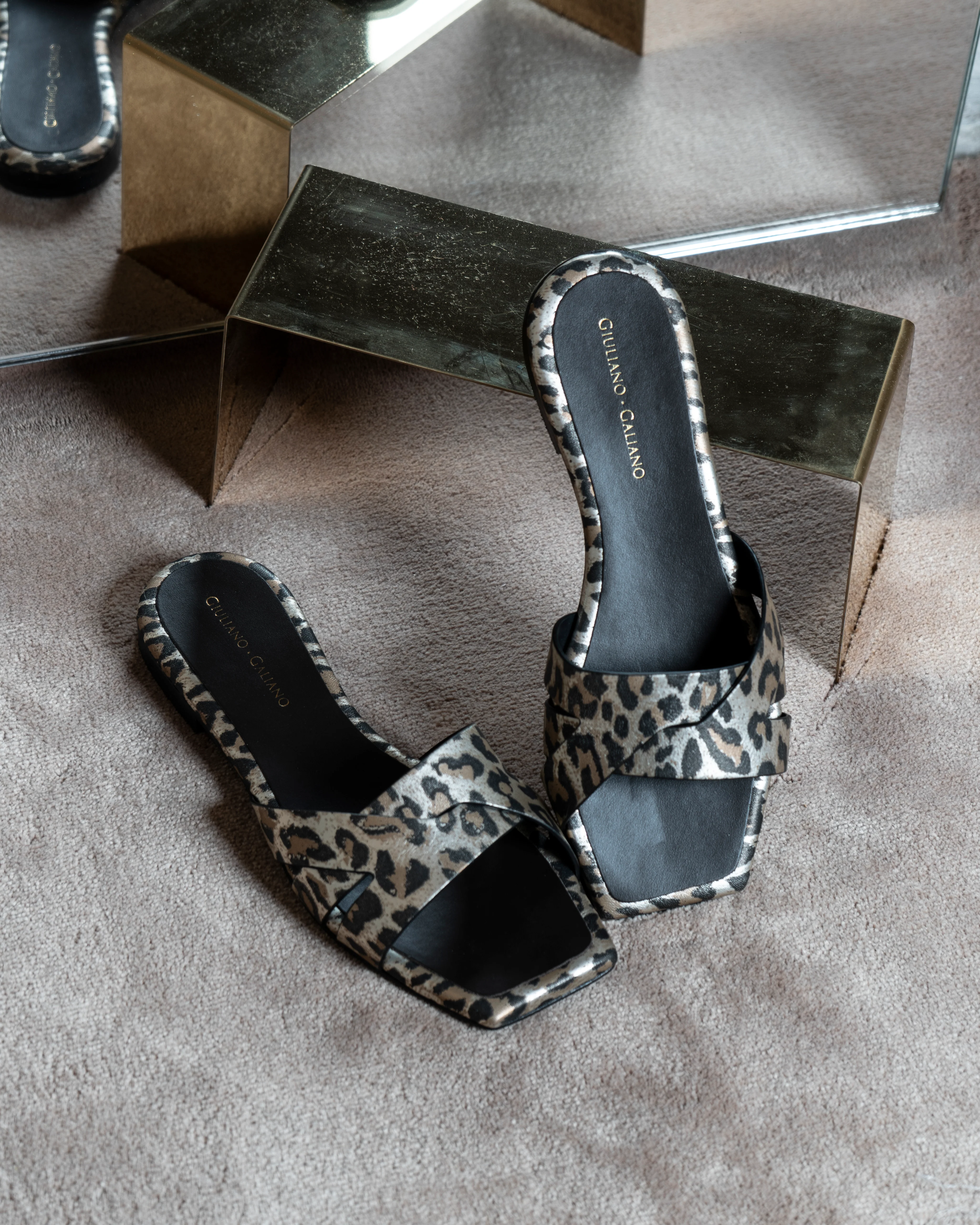 Miryam Flat Sandals | Leopard
