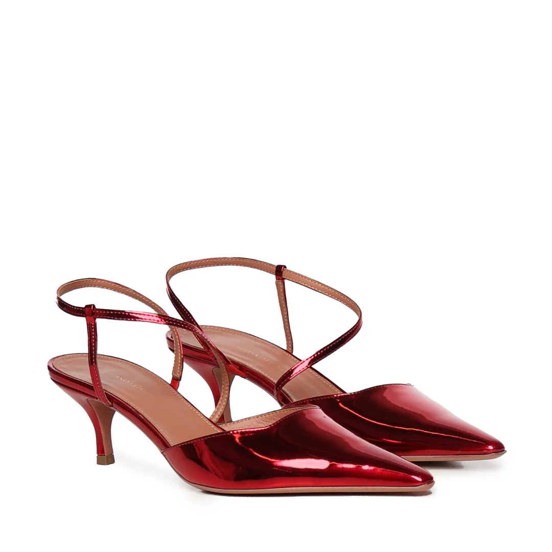 Demi Sandal | Pelle | Cherry