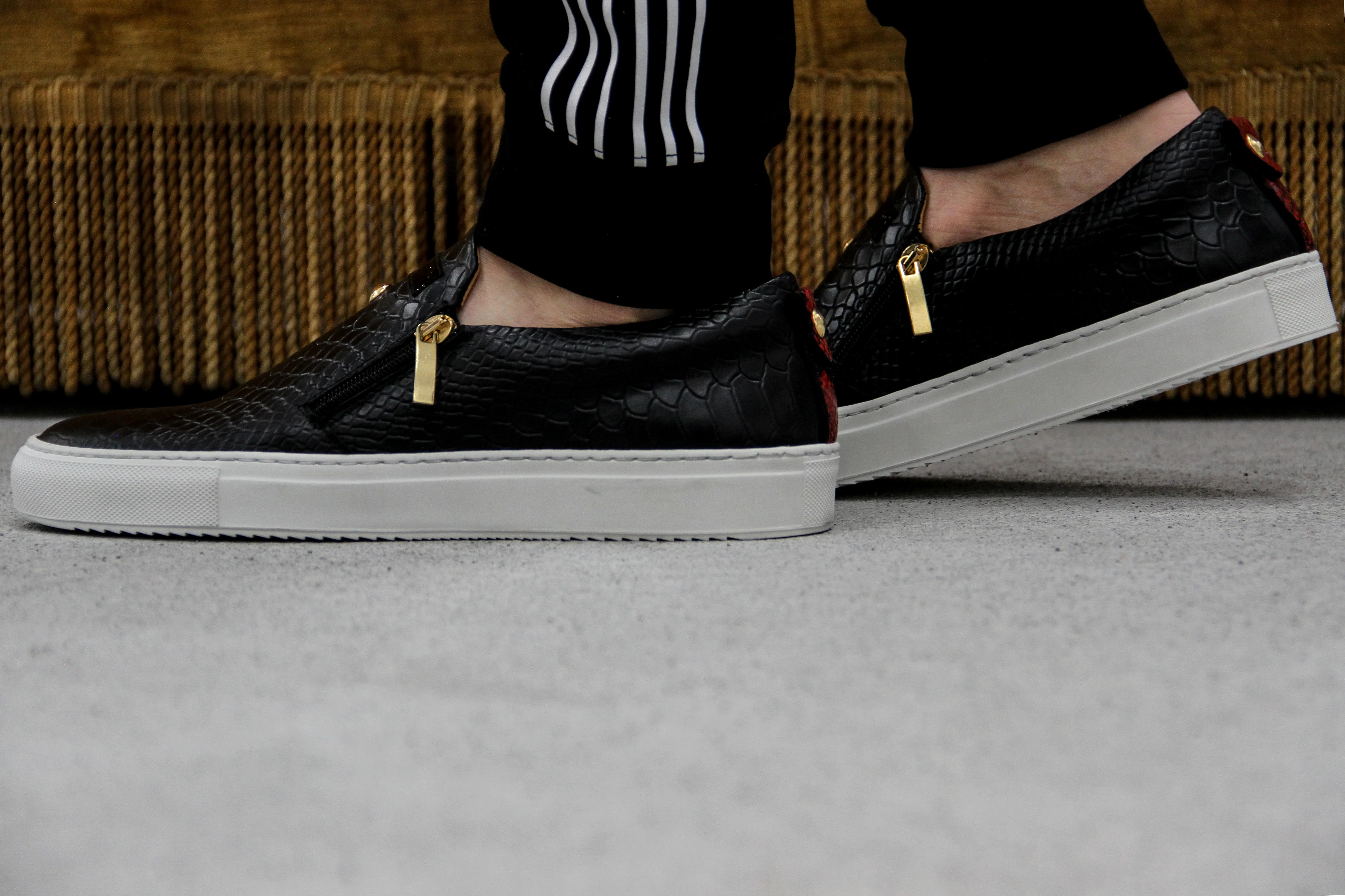 Slip-On Black | Red | Python | Limited Edition