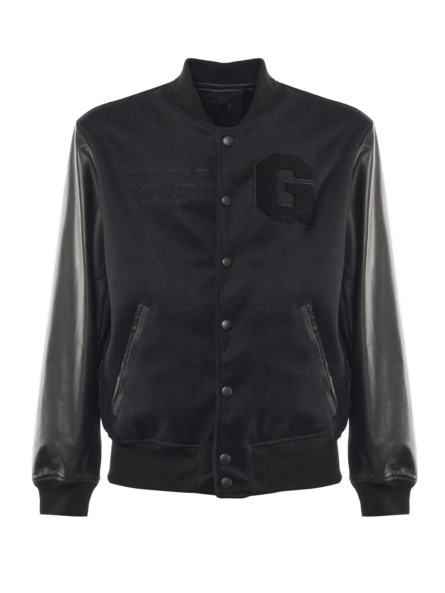 #Bosslife Varsity Jacket | Black