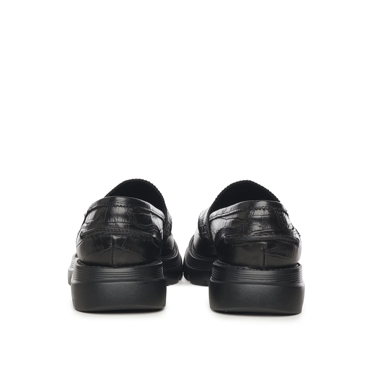 Bryan Mocassins | Black | Crocodile