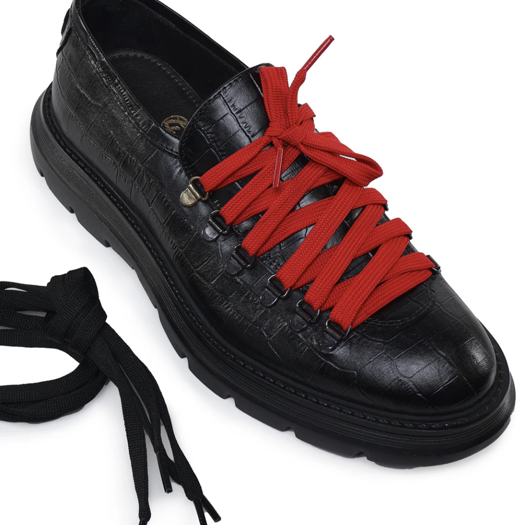Pyso Mocassins | Black | Leather