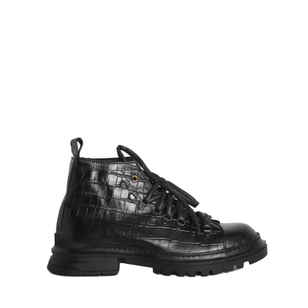 Ronnie boots | In crocodile effect leather