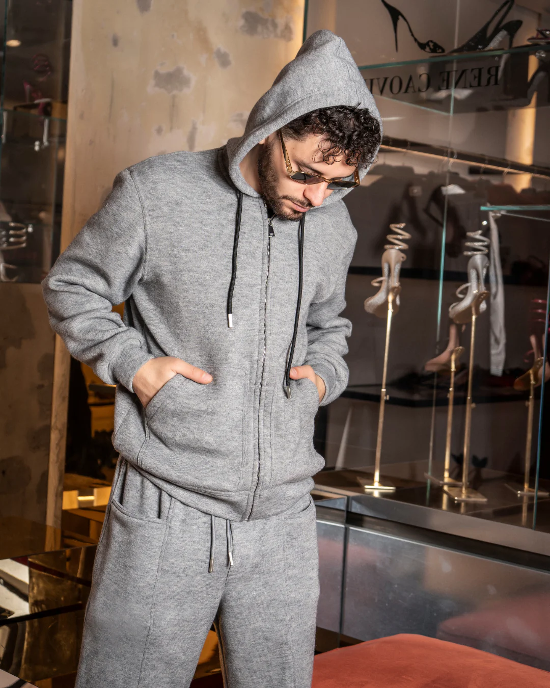 Zip-up | Sweatshirt | Grey