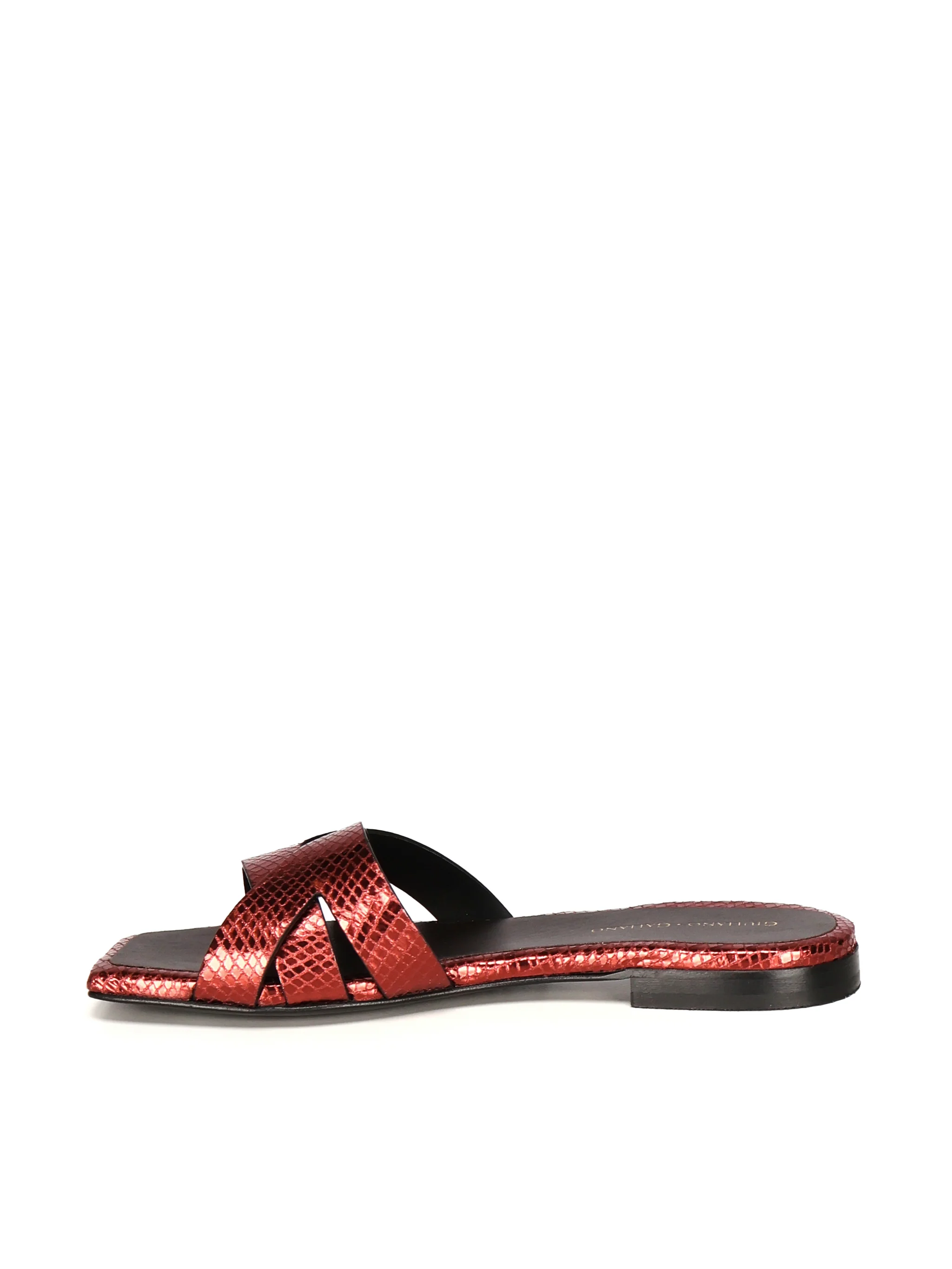 Miryam Flat Sandals | Bordeaux