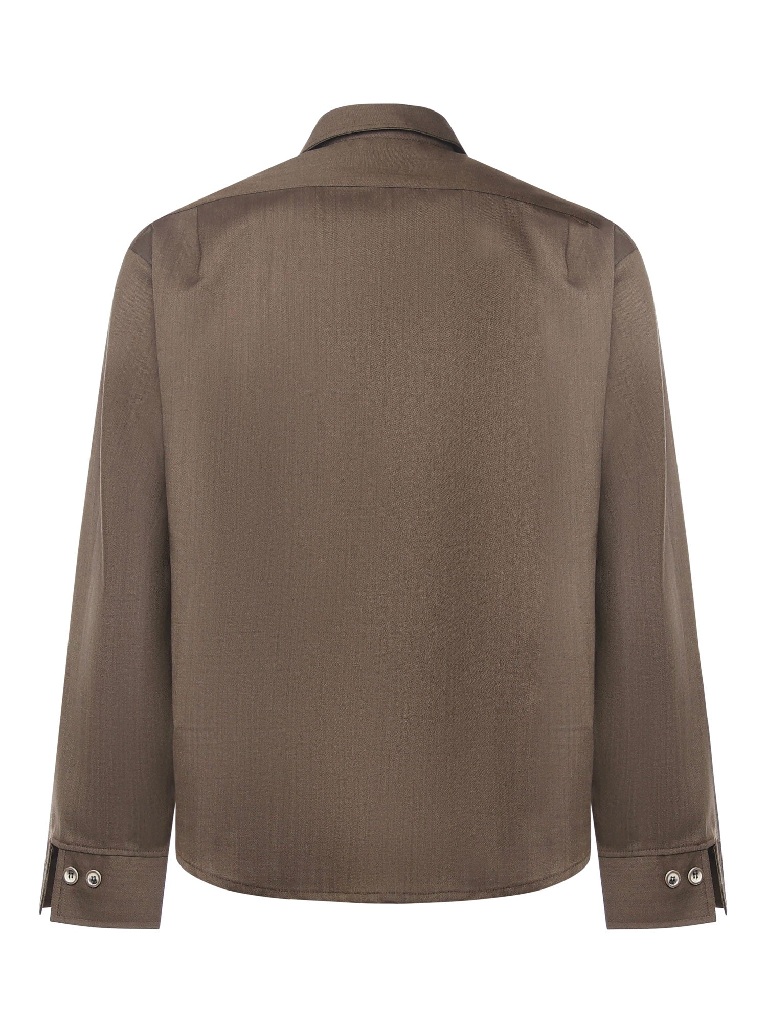 Tobhias wool shirt | Bronze