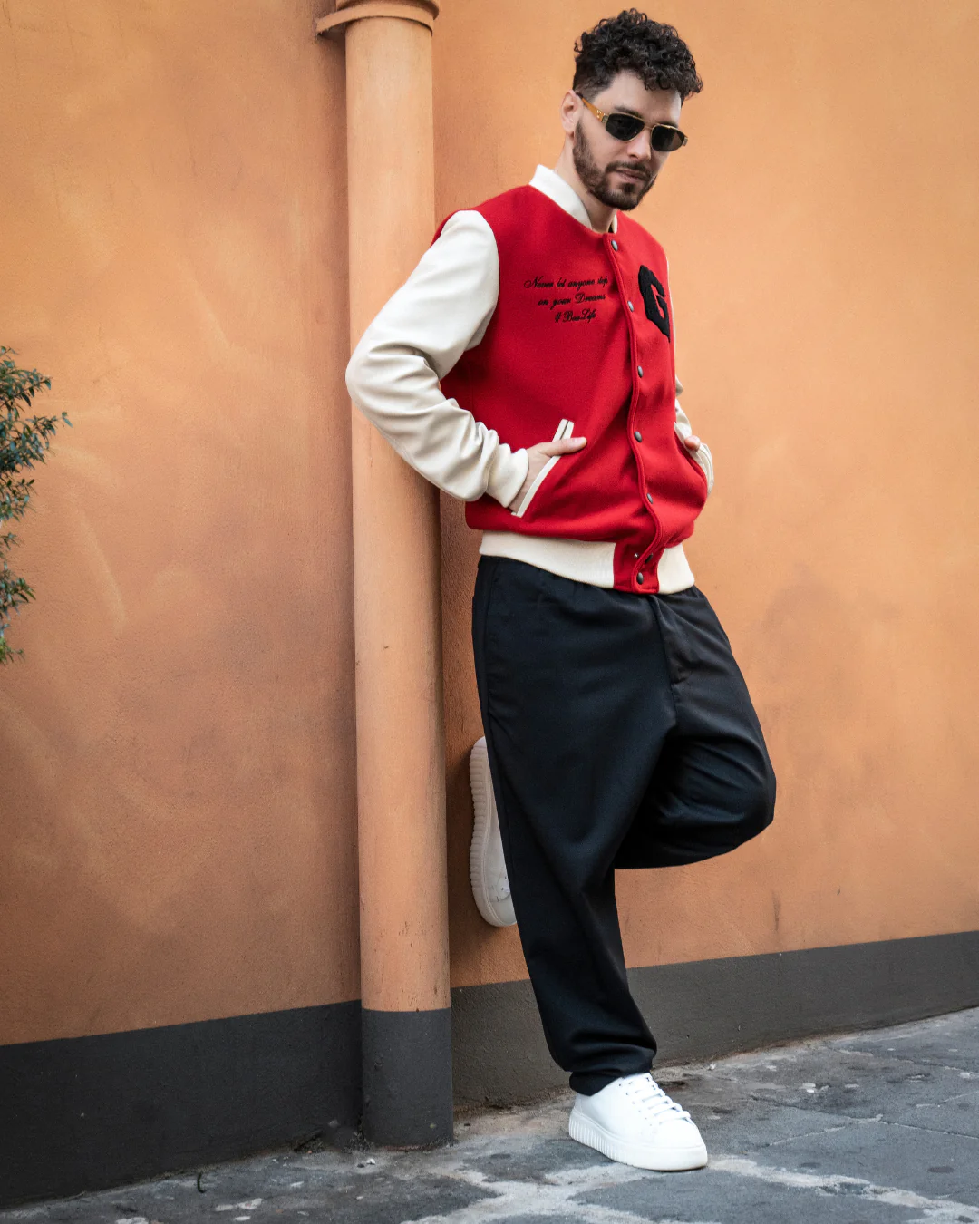 #Bosslife Varsity Jacket | Red