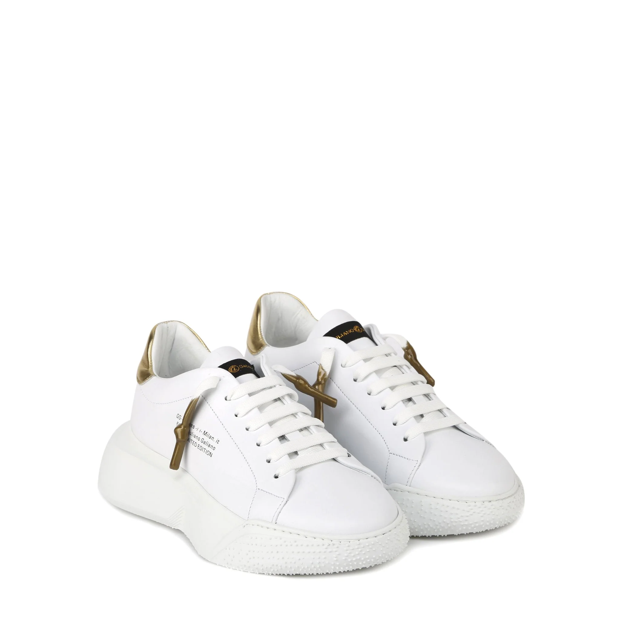 Nemesis Sneakers | Nappa With Gold Trim | Woman