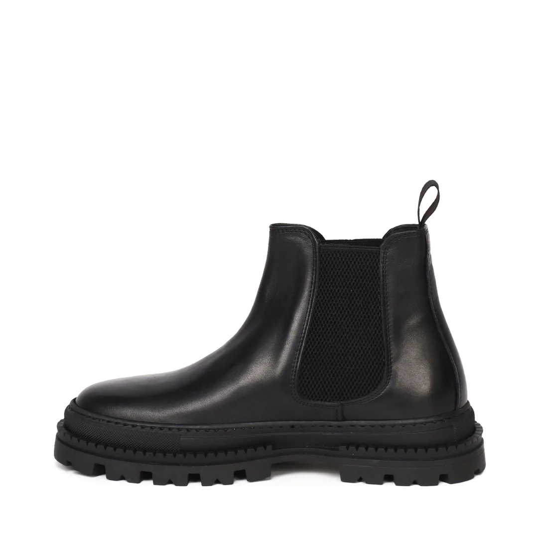 Sergio Leather Boots | Black | In Suede