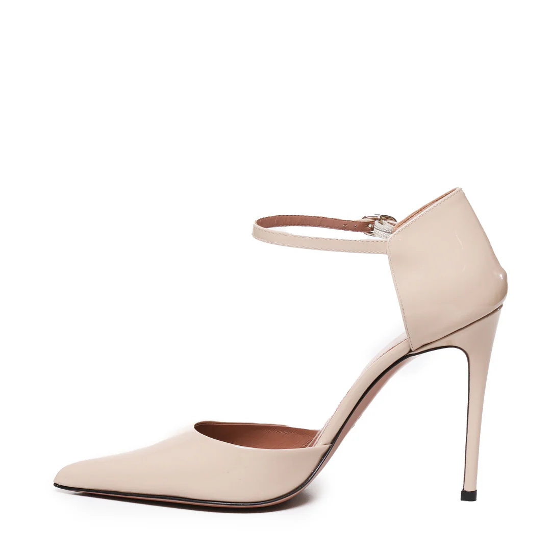 Décolleté jil | Cipria | Pelle Verniciata