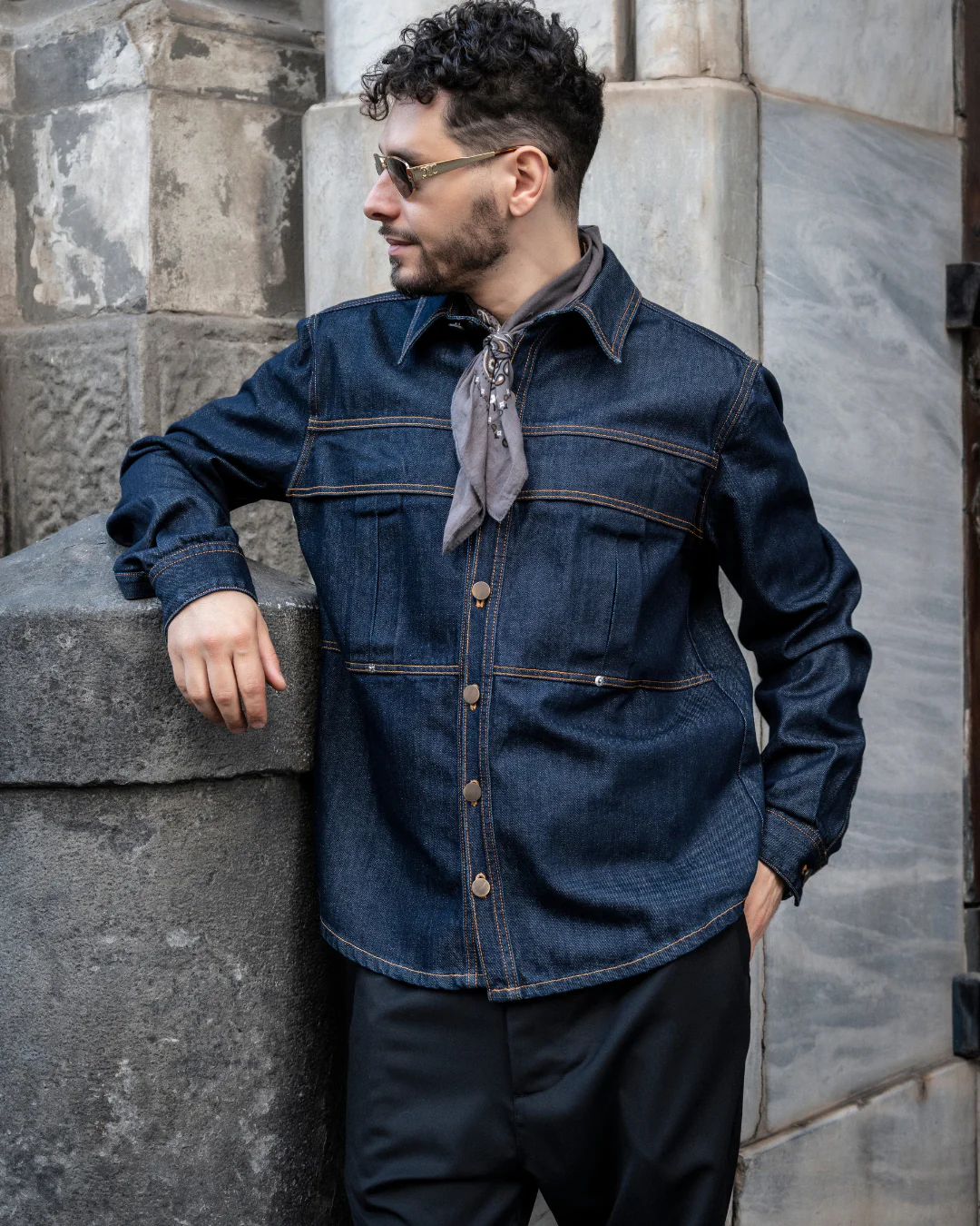 Denim shirt | Midnight Blue