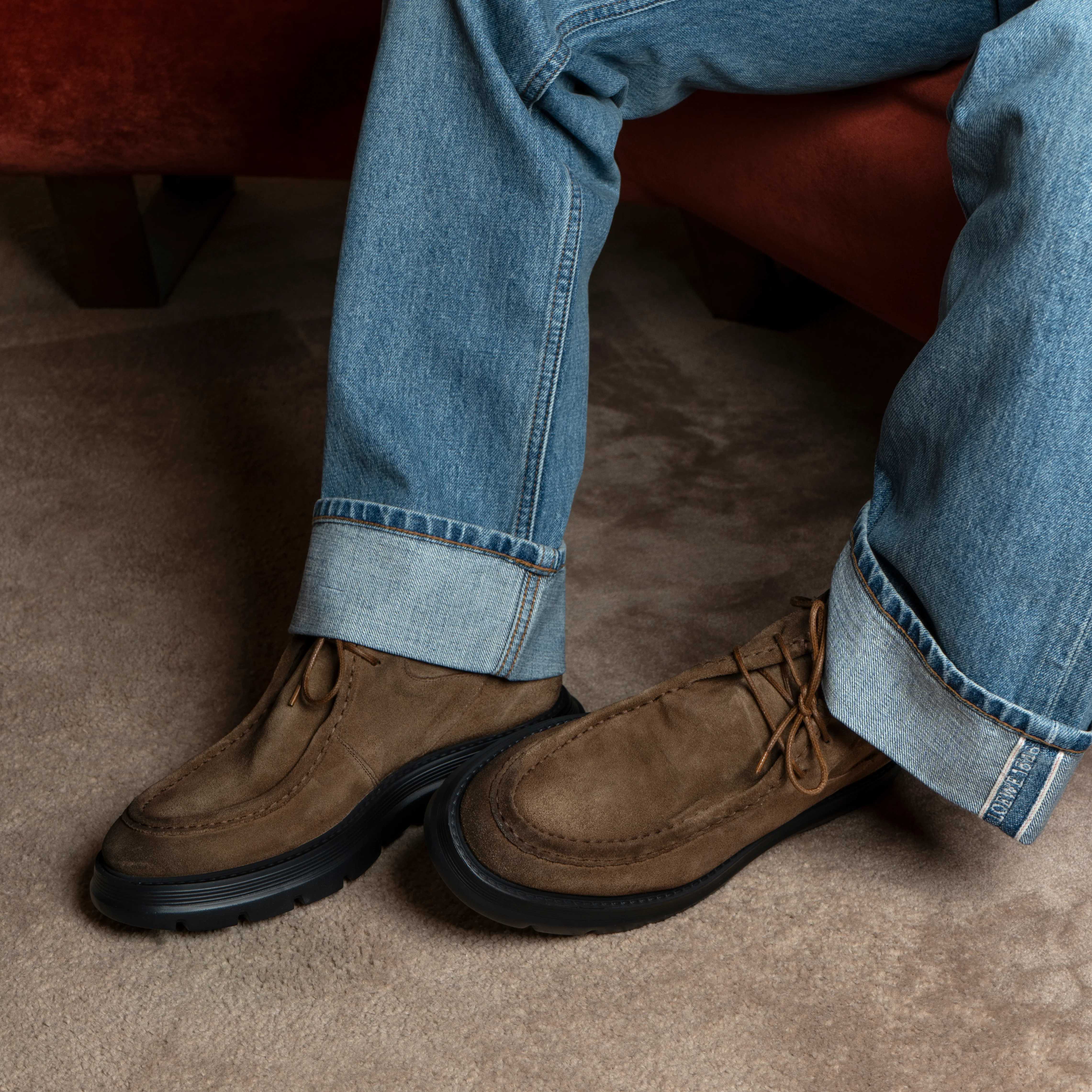 Polacchine Caviar | Brown | In suede