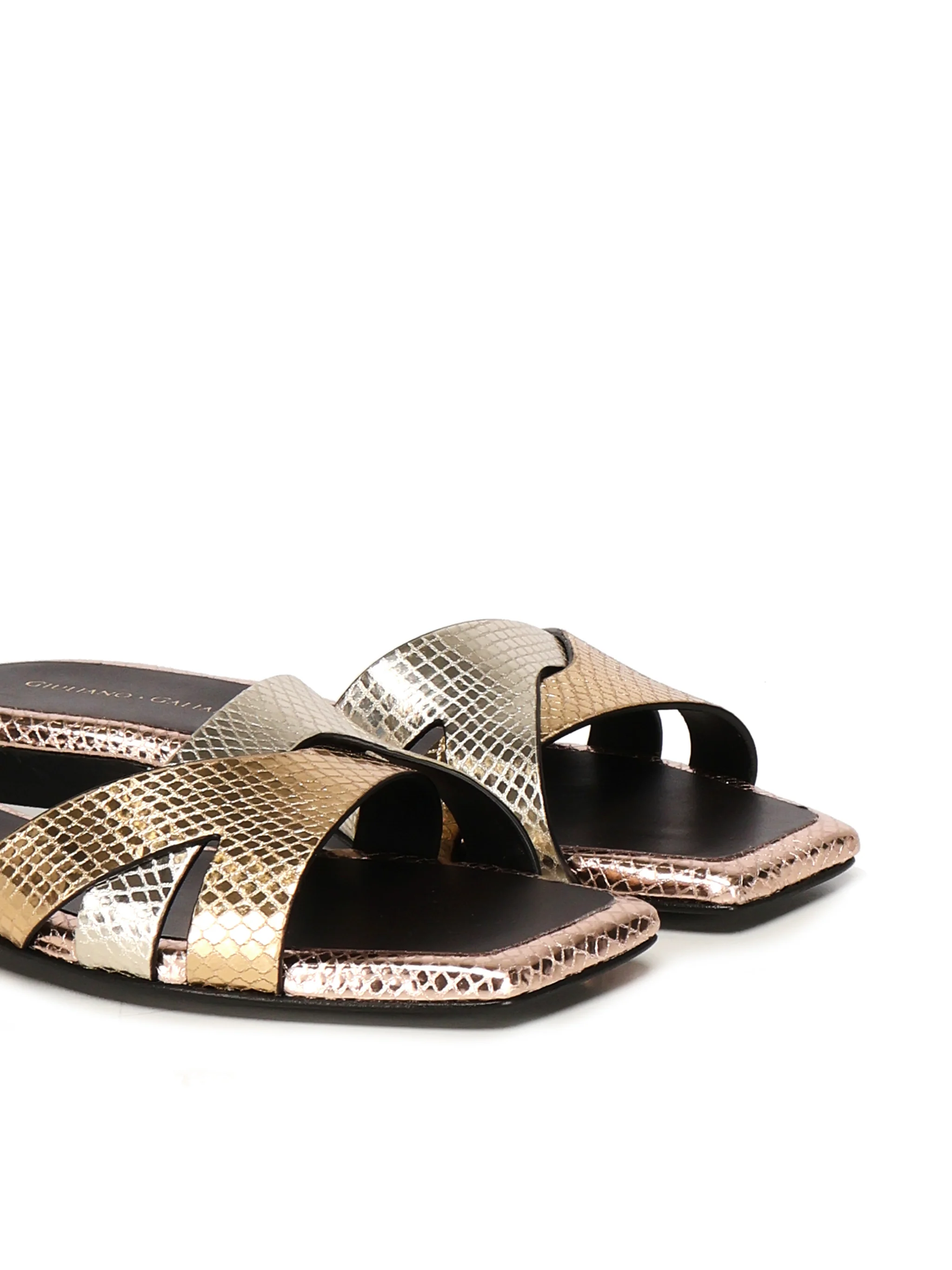 Miryam Flat Sandals | Platinum