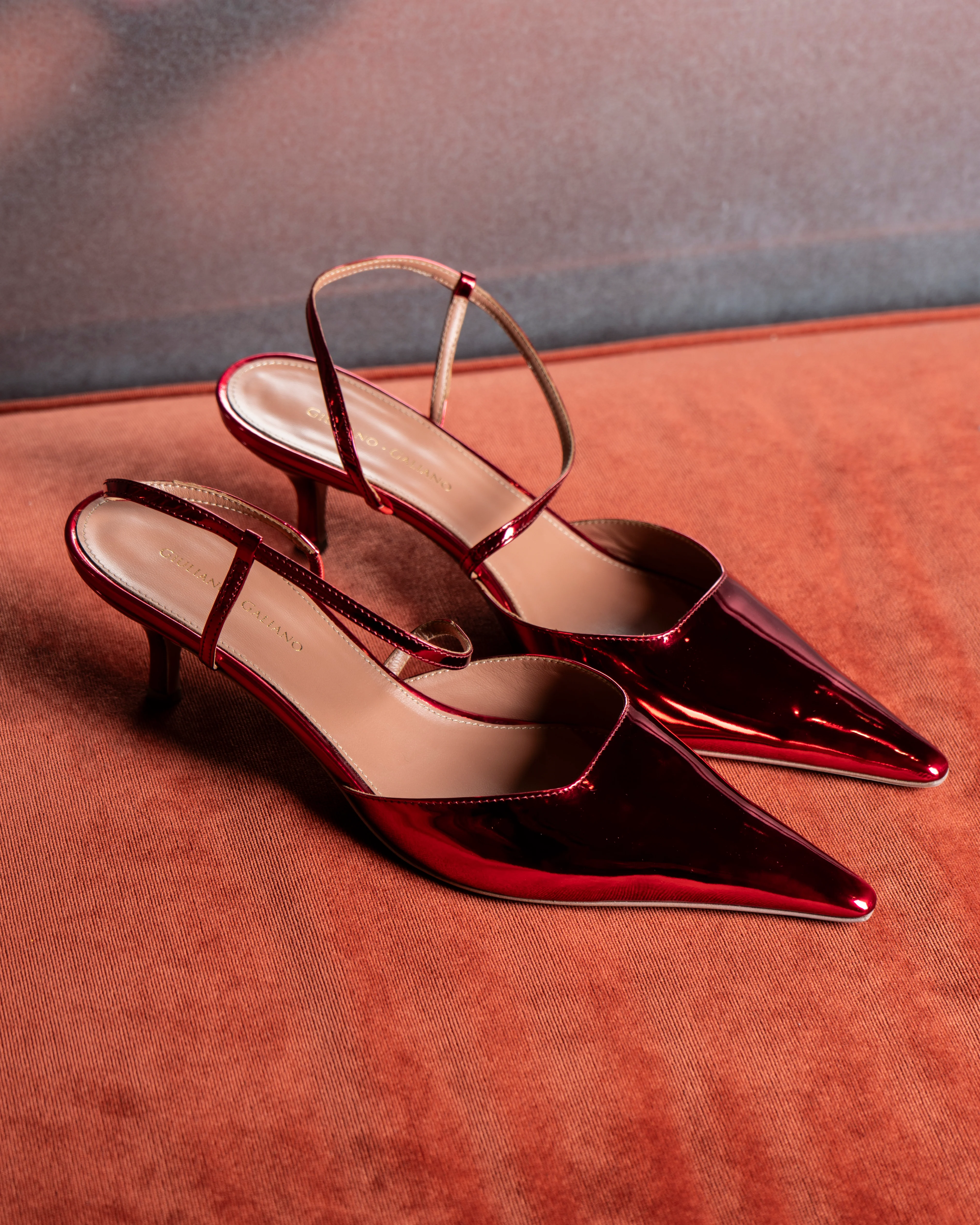 Demi Sandal | Pelle | Cherry