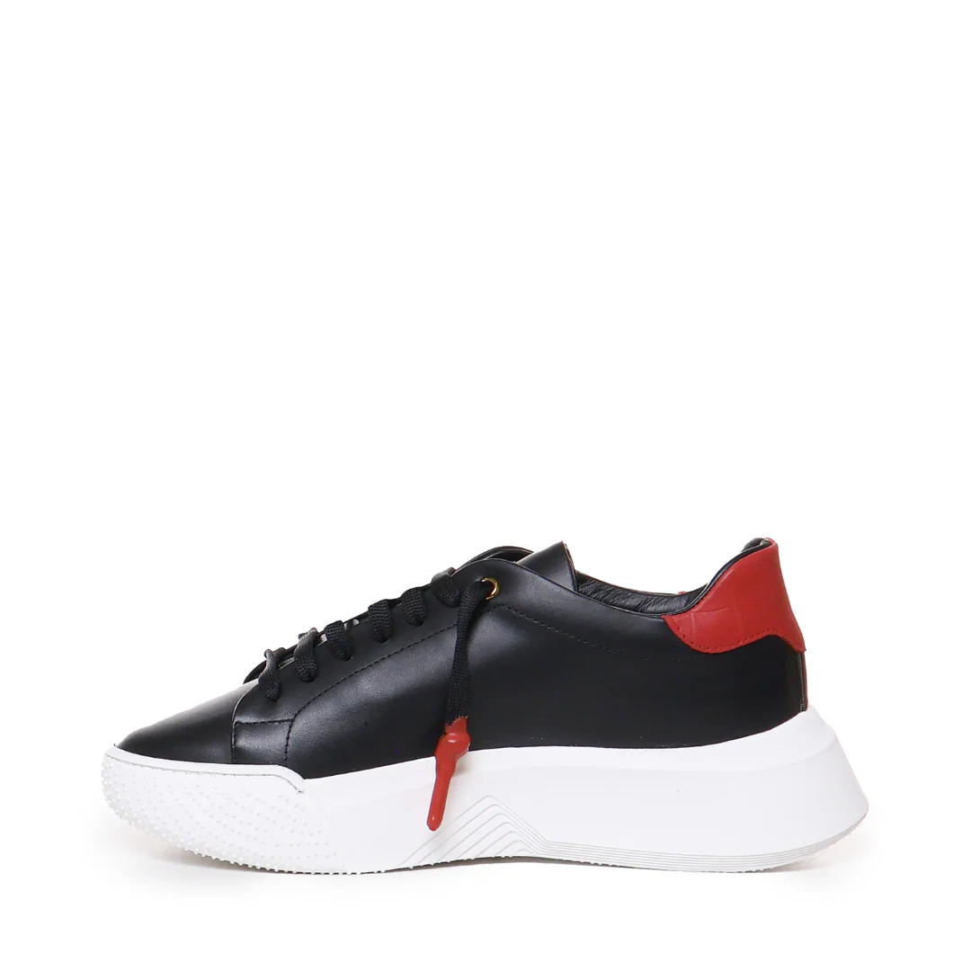 Nemesis Black | Red Leather