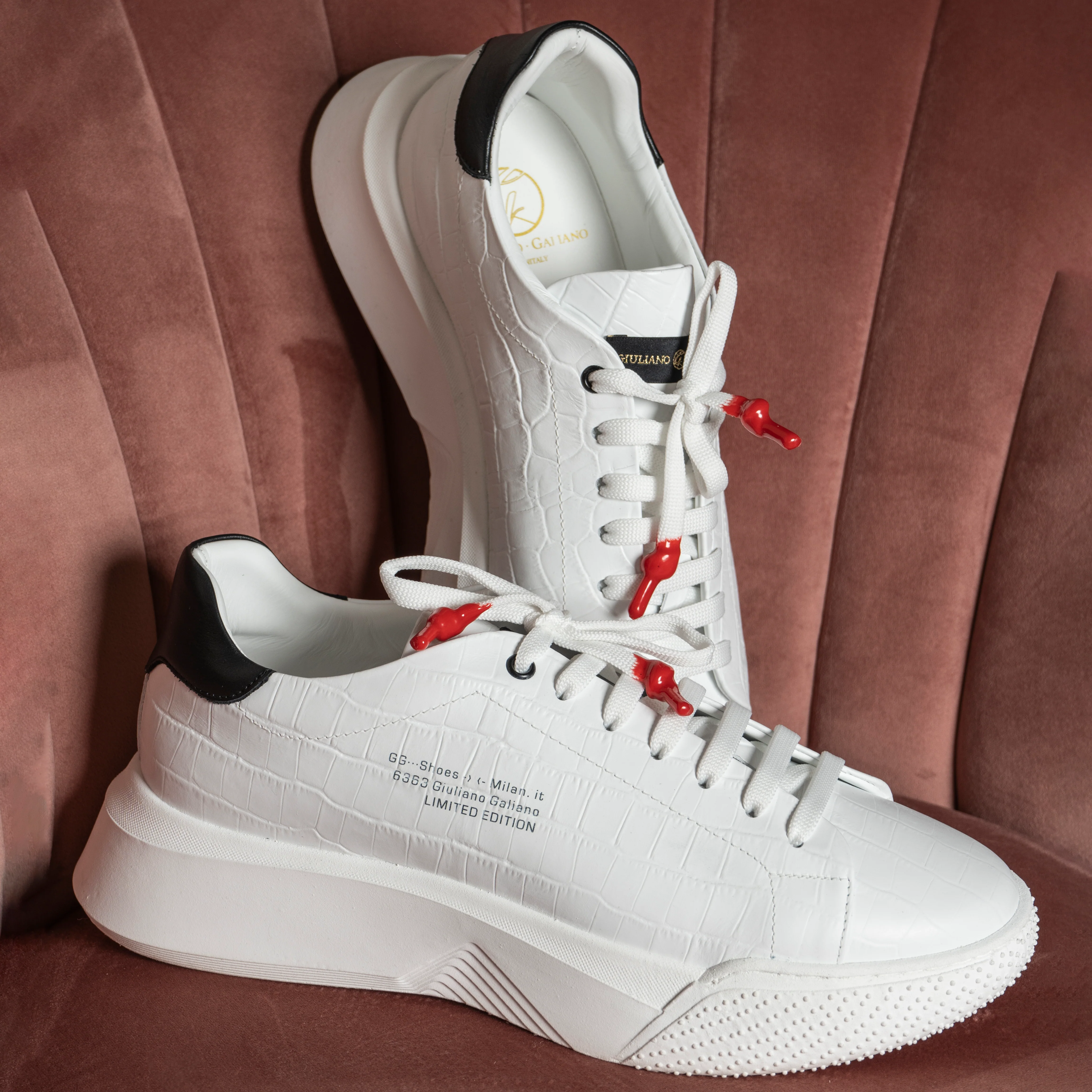 Nemesis White | Croc | Black