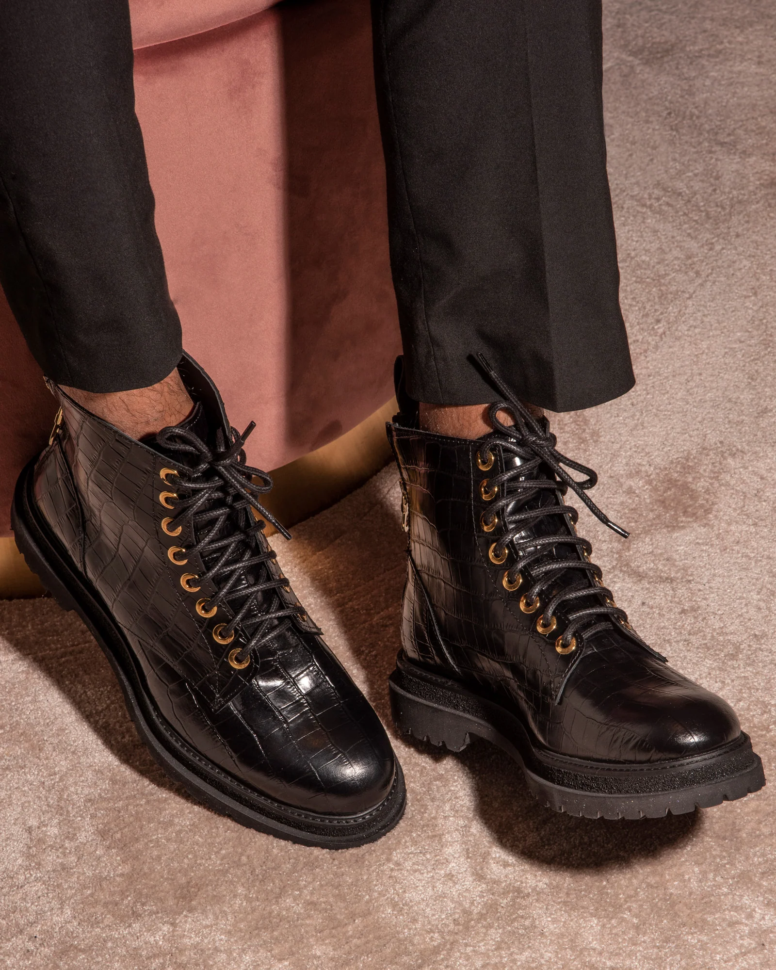 Krok Ankle Boots | Multi-Zip | Leather