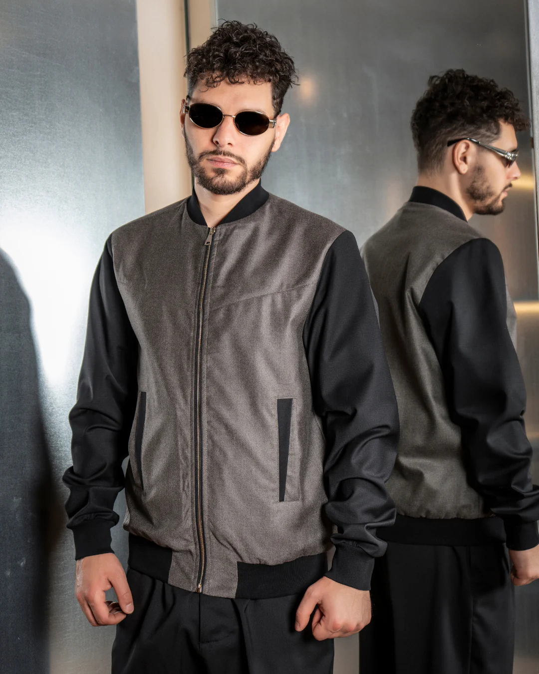 Steve wool bomber jacket