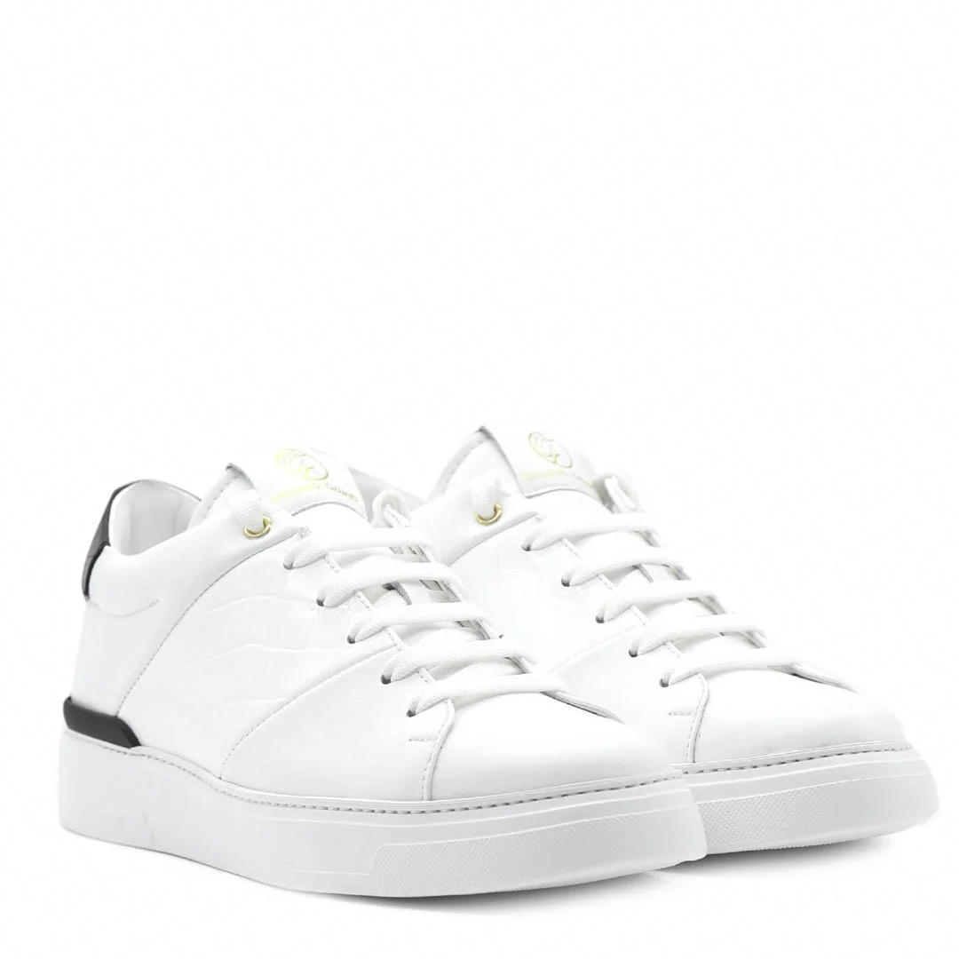 King1 Sneakers | White | Croc Style