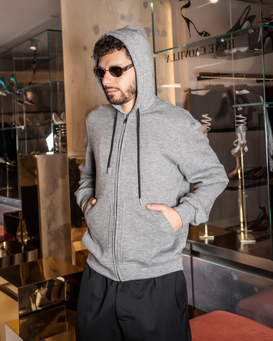 Zip-up | Sweatshirt | Grey