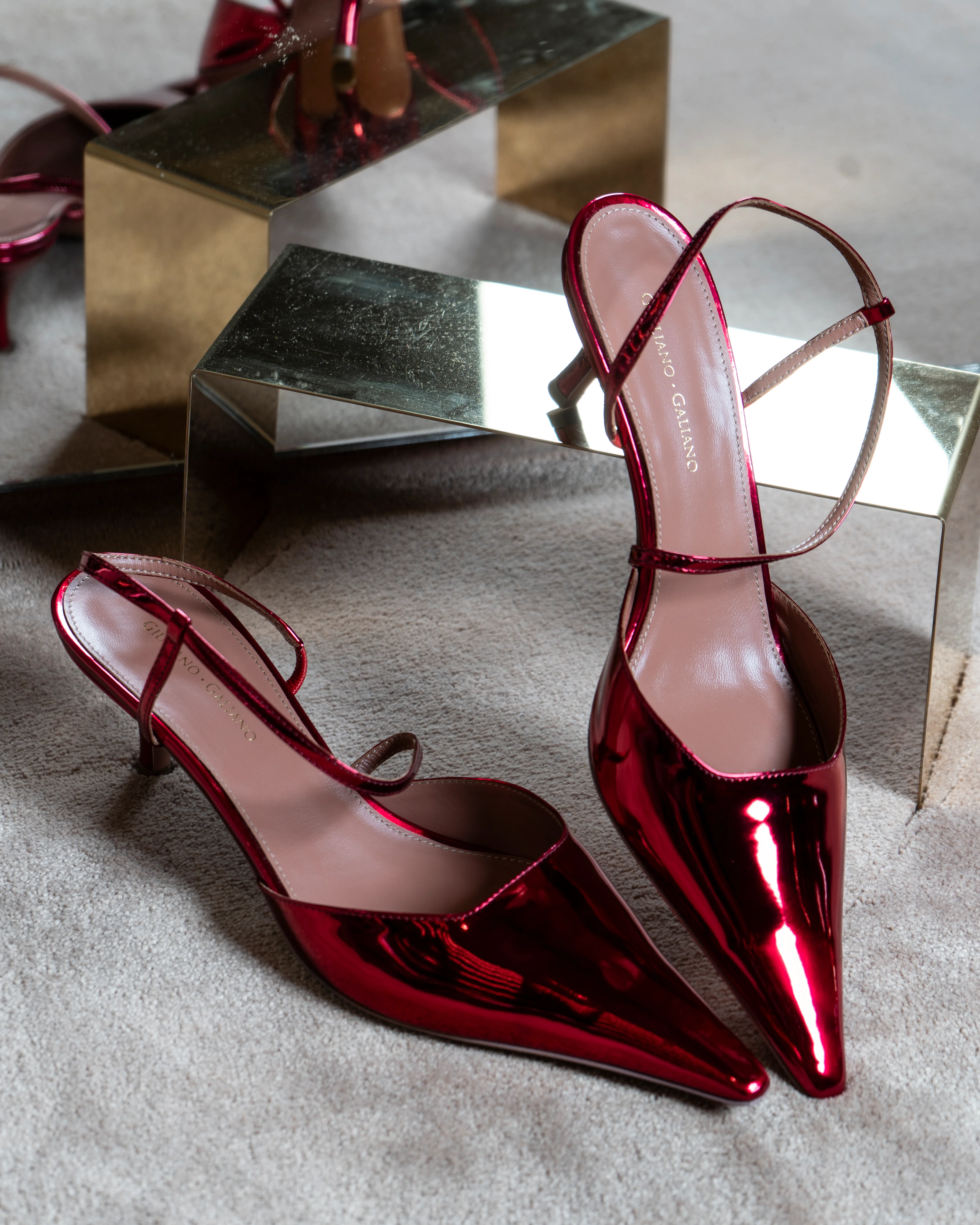 Demi Sandal | Pelle | Cherry