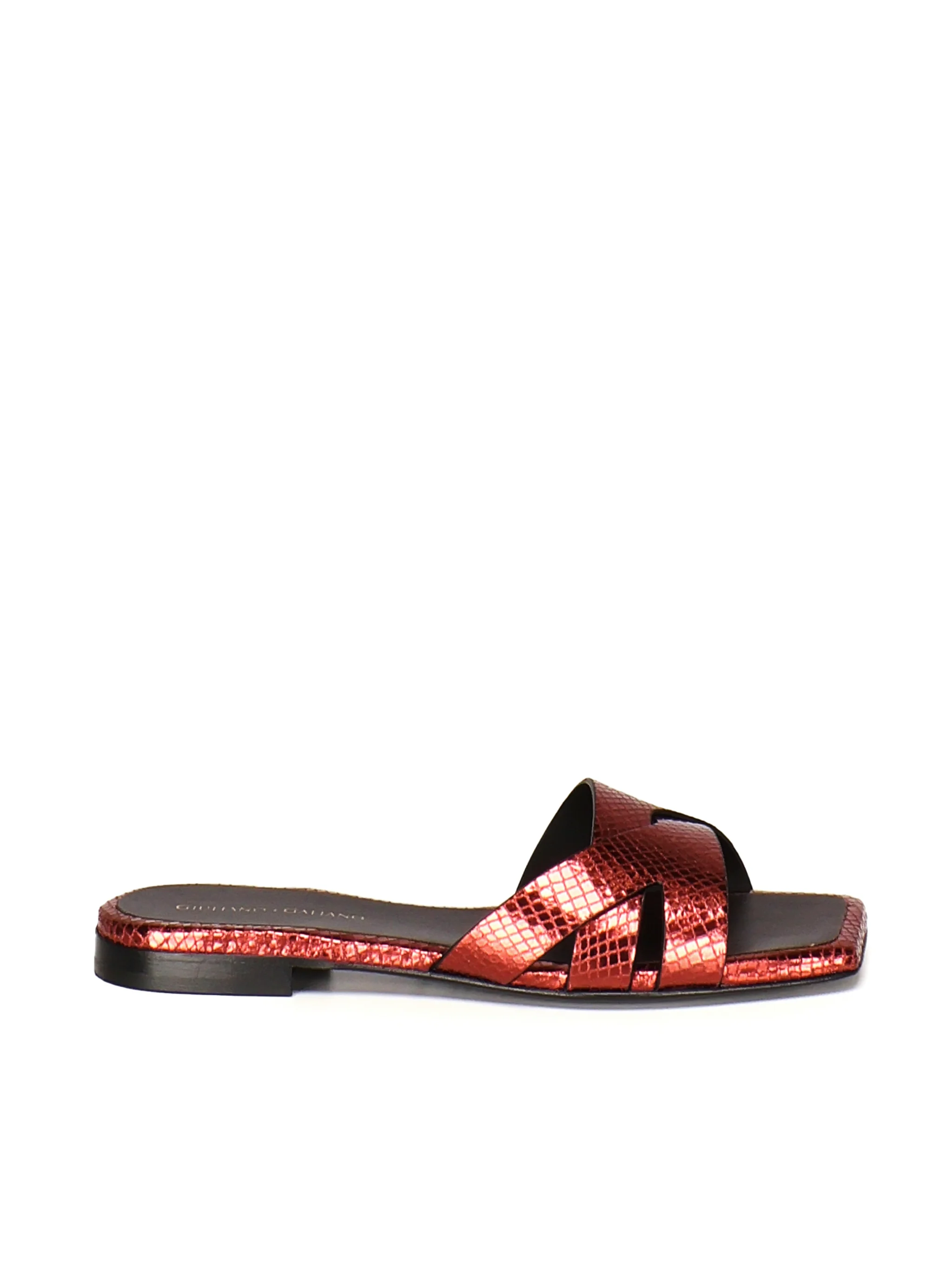 Miryam Flat Sandals | Bordeaux