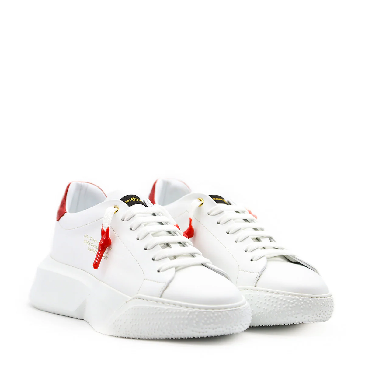 Nemesis White | Red Leather | Woman