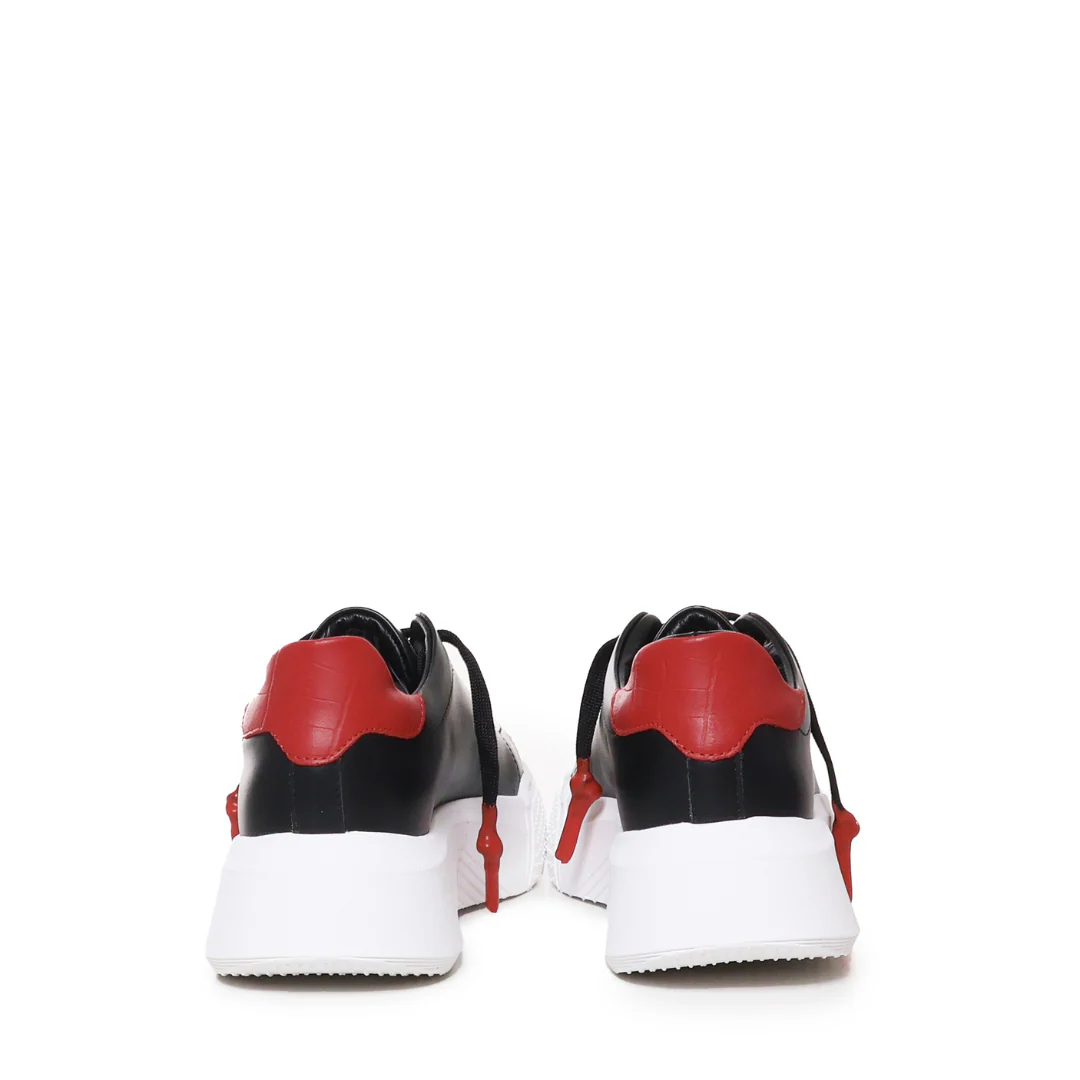 Nemesis Black | Red Leather