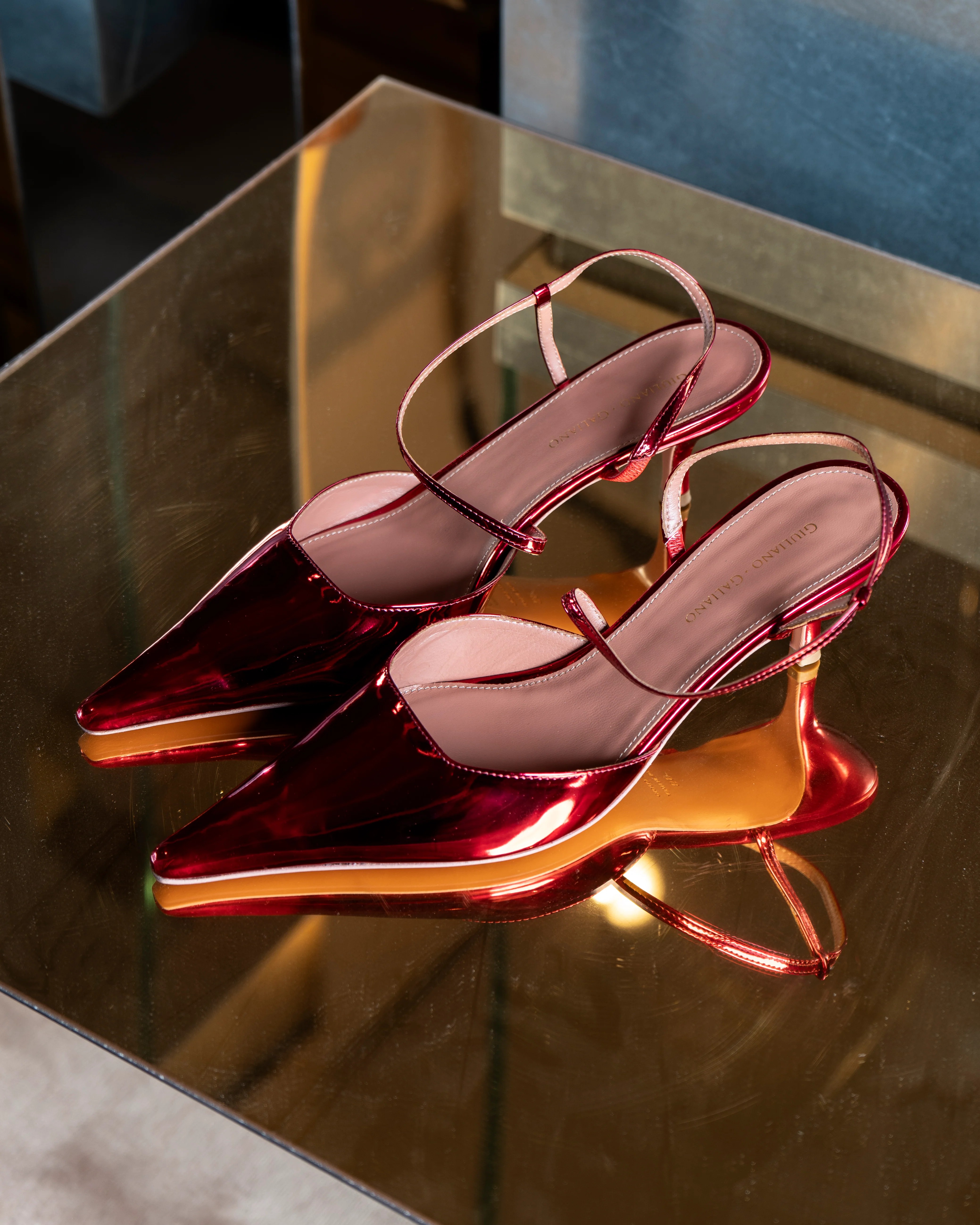 Demi Sandal | Pelle | Cherry