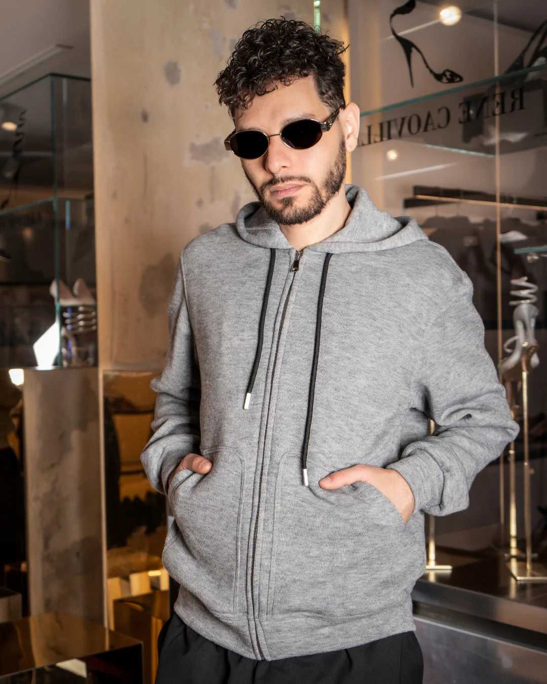 Zip-up | Sweatshirt | Grey