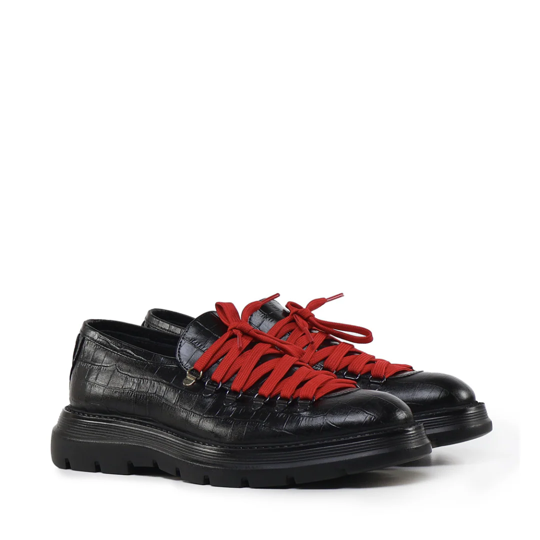 Pyso Mocassins | Black | Leather
