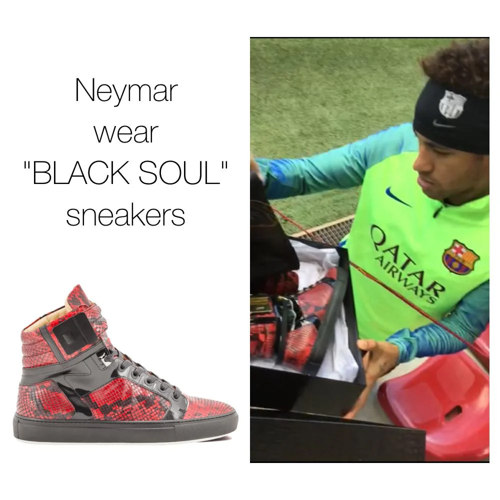 Black Soul Red | Black | Python Mat for NEYMAR | Limited Edition