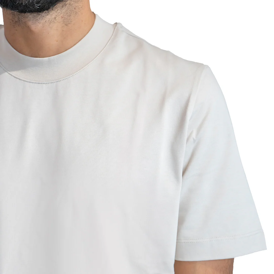 T-Shirt Beige | Cotton Premium