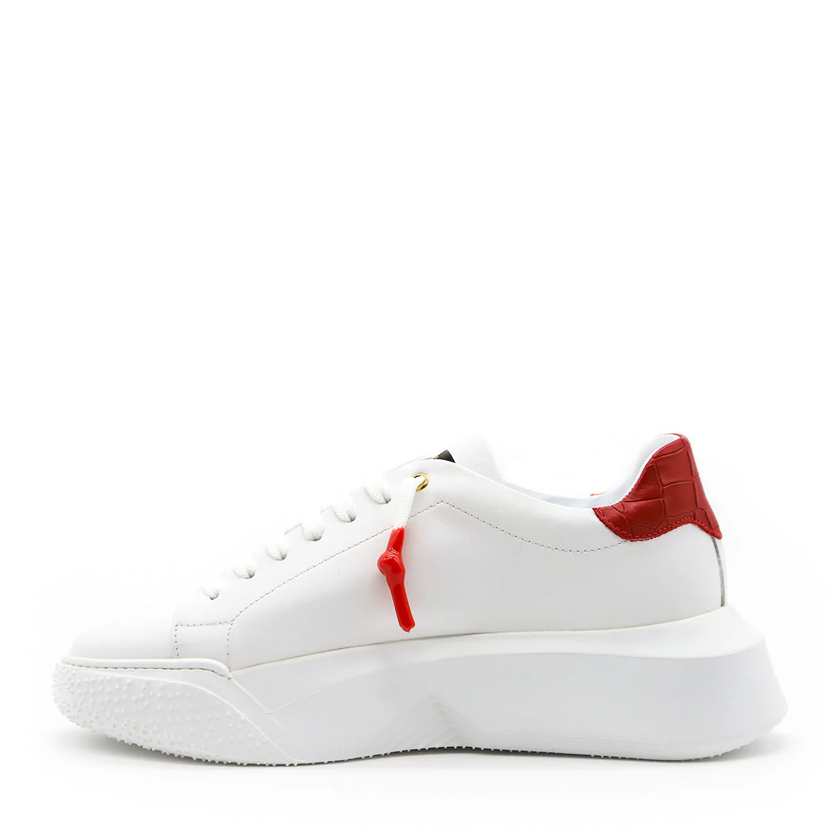 Nemesis White | Red Leather | Woman