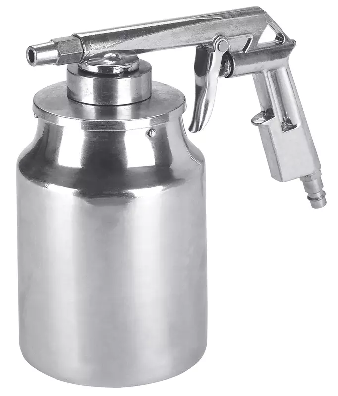 Sand spray gun, suction can