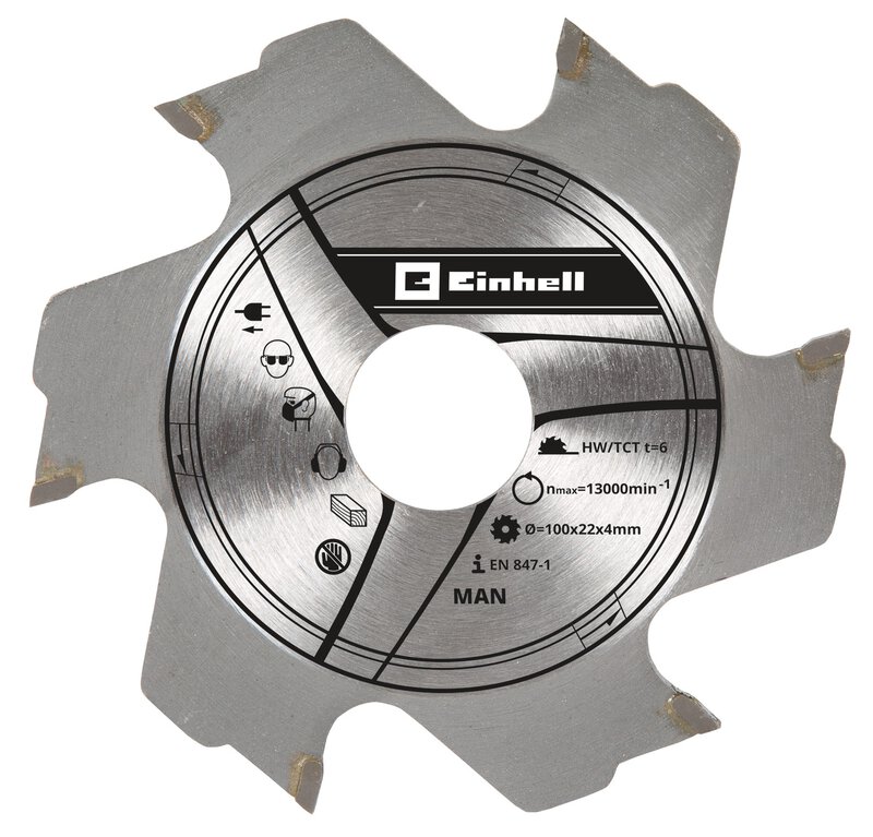 Milling blade 100x22x4,0mm 6T.