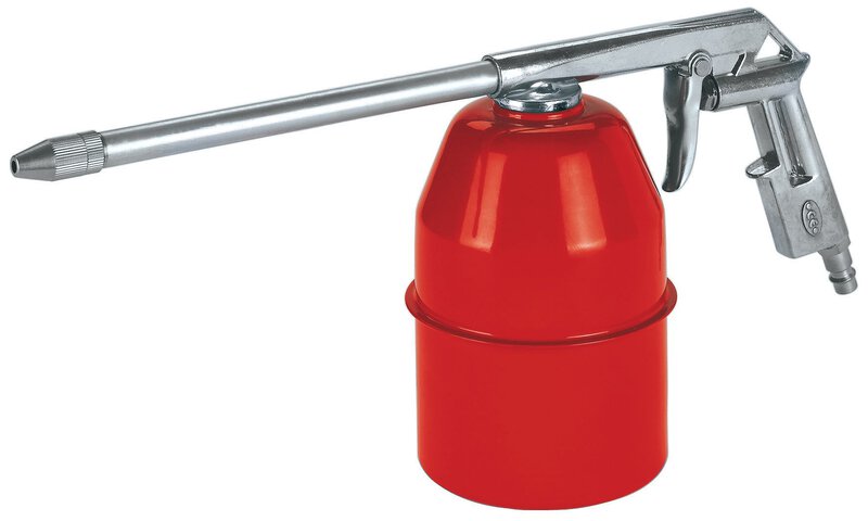 Spray gun with suction can