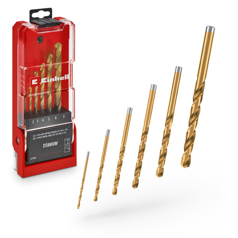 Drill Case HSS-TiN 6pcs