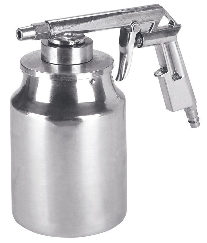 Sand spray gun, suction can