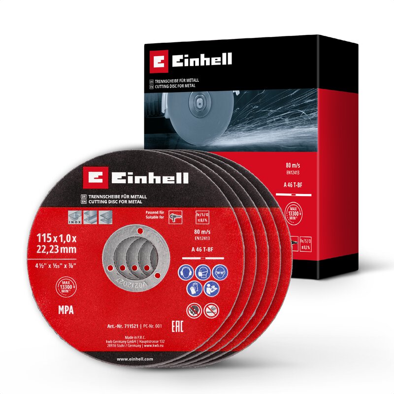 5 Einhell Bonded Cut disc115mm