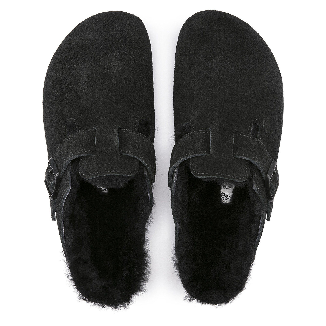Birkenstock Boston Suede Shearling Clogs - Unisex