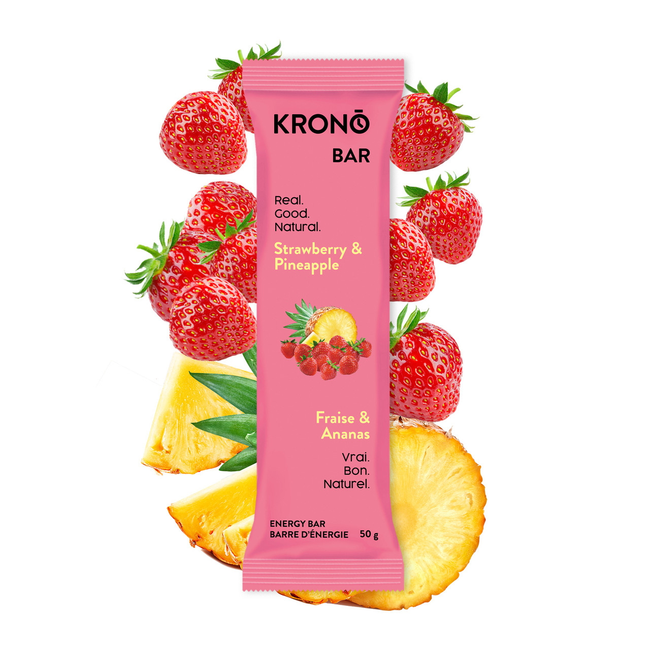 Krono Nutrition Strawberry Pineapple Energy Bar