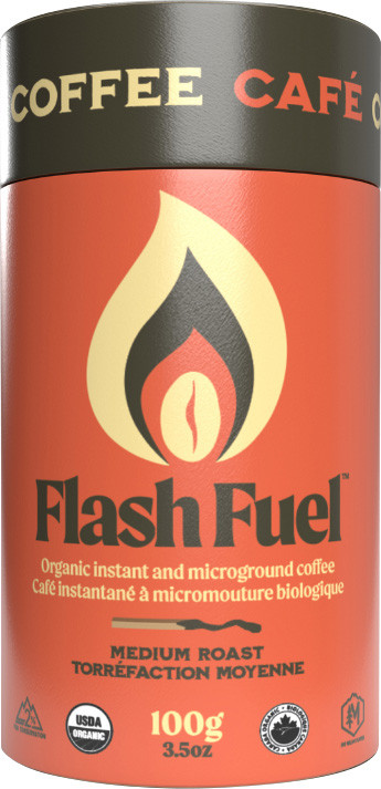 Canadian Heritage Roasting Co. Flash Fuel Organic Instant Coffee Canister Medium Roast