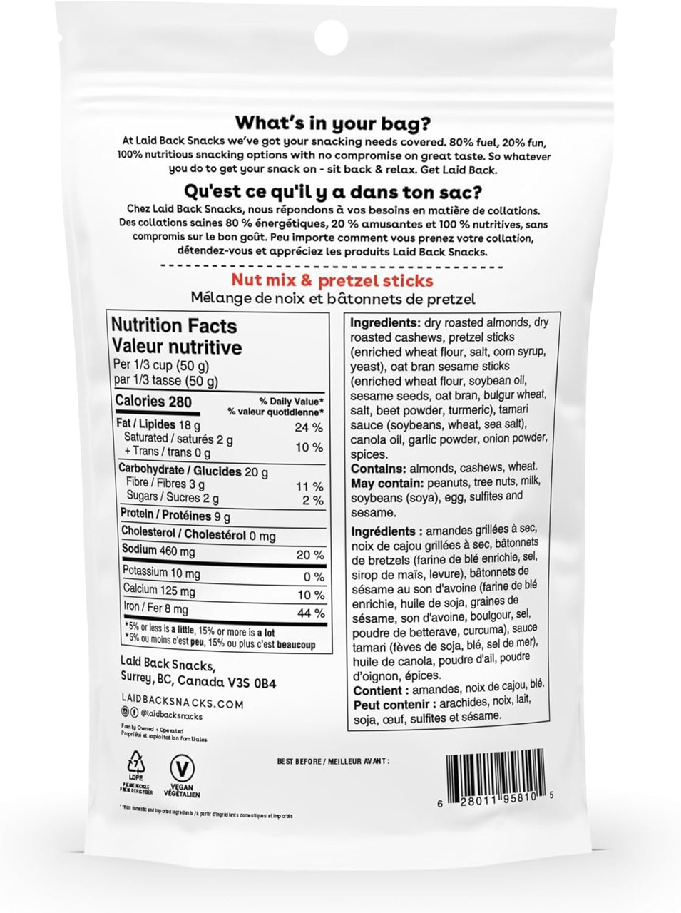 Laid Back Snacks Hearty Tamari