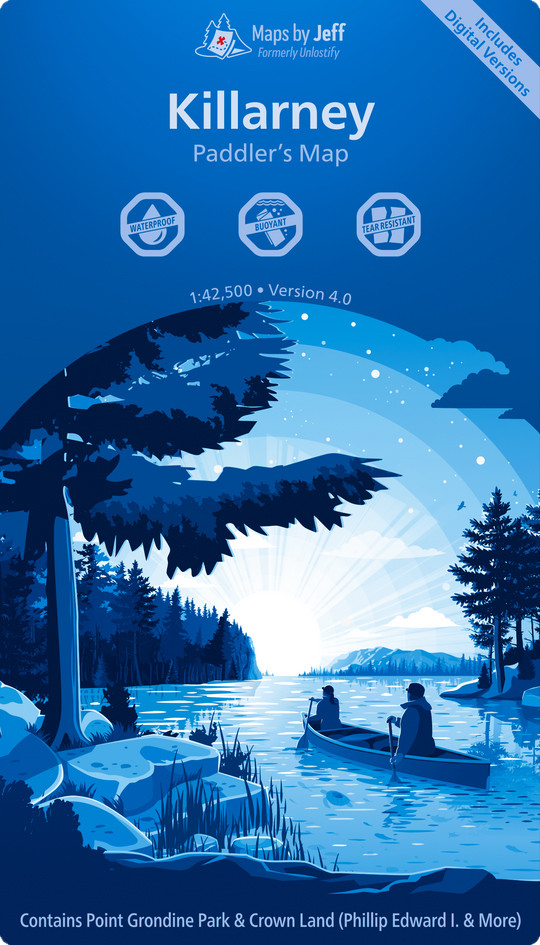 Jeff's Map Killarney Paddler's Map