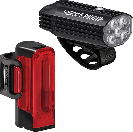 Lezyne Fusion Drive Pro 600/Strip Drive 300 Light Set