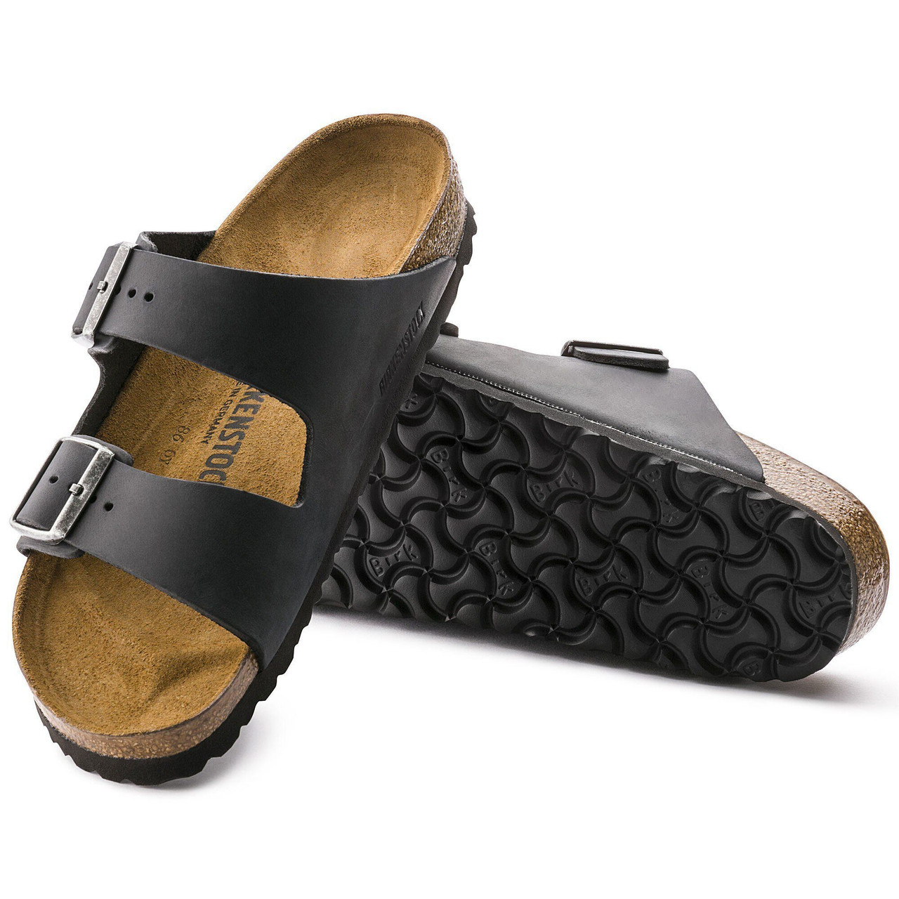 Birkenstock Arizona CT Oiled Leather Sandals - Men's