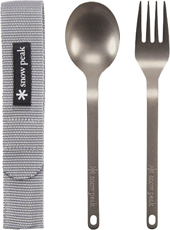 Snow Peak Titanium Fork and Spoon Set